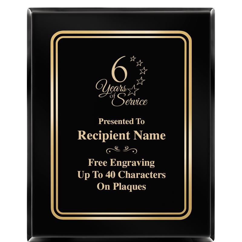 8" X 10" EBONY HERITAGE PLAQUE