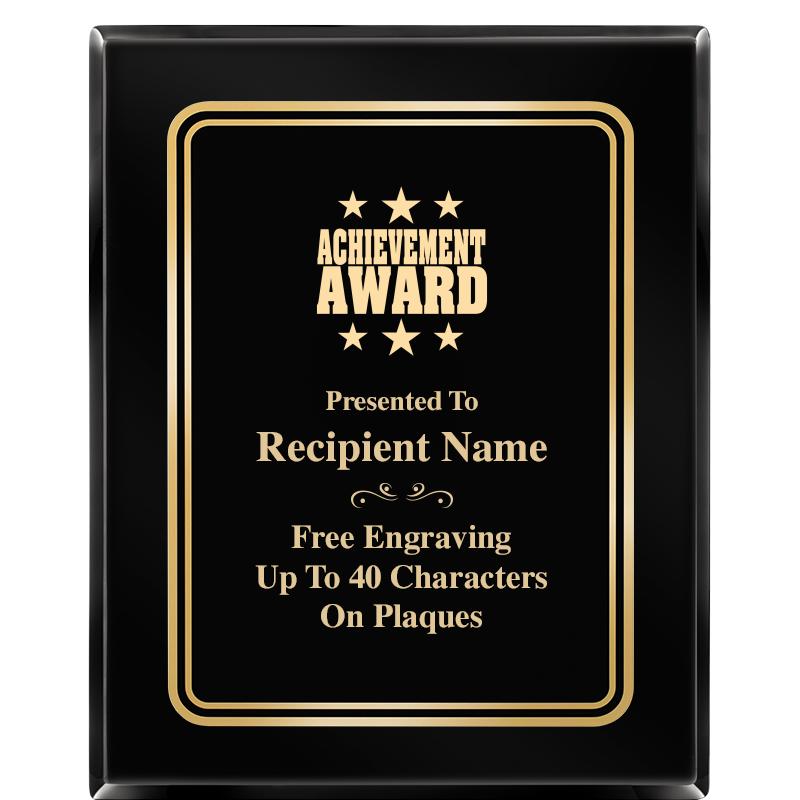 8" X 10" EBONY HERITAGE PLAQUE