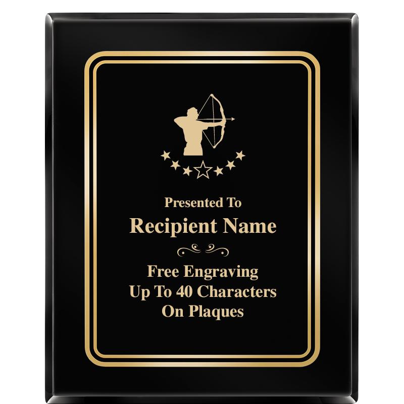 8" X 10" EBONY HERITAGE PLAQUE