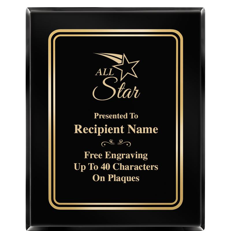 8" X 10" EBONY HERITAGE PLAQUE