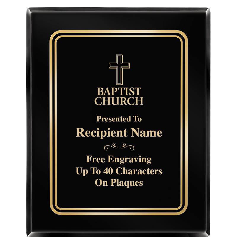 8" X 10" EBONY HERITAGE PLAQUE