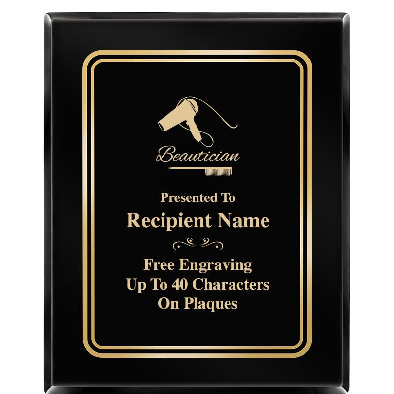 8" X 10" EBONY HERITAGE PLAQUE