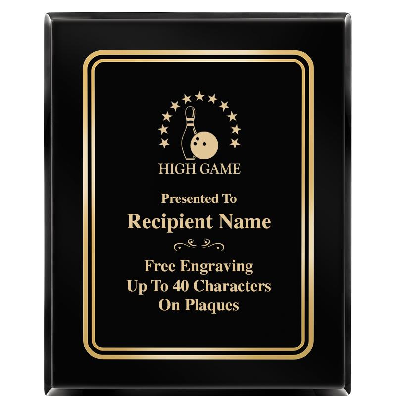 8" X 10" EBONY HERITAGE PLAQUE