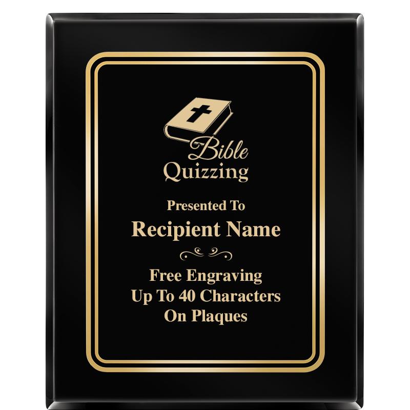 8" X 10" EBONY HERITAGE PLAQUE