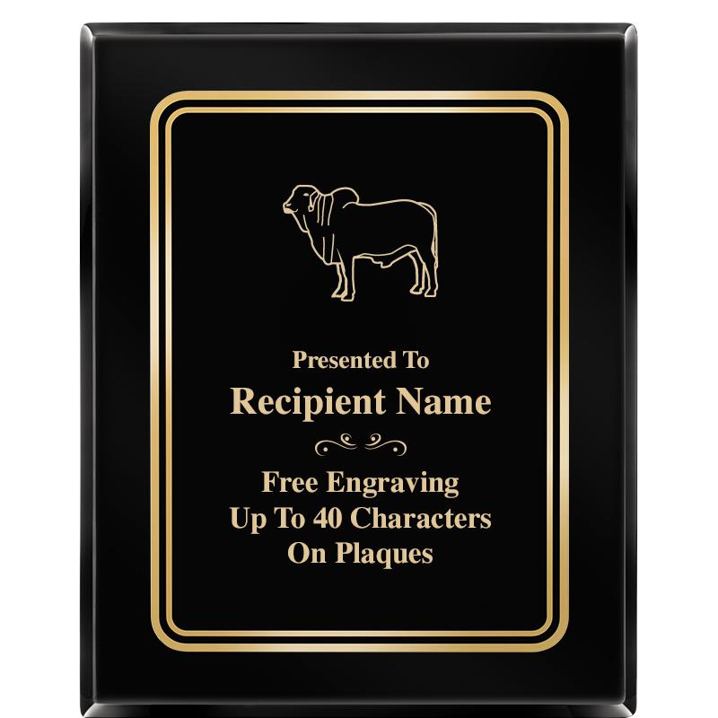 8" X 10" EBONY HERITAGE PLAQUE