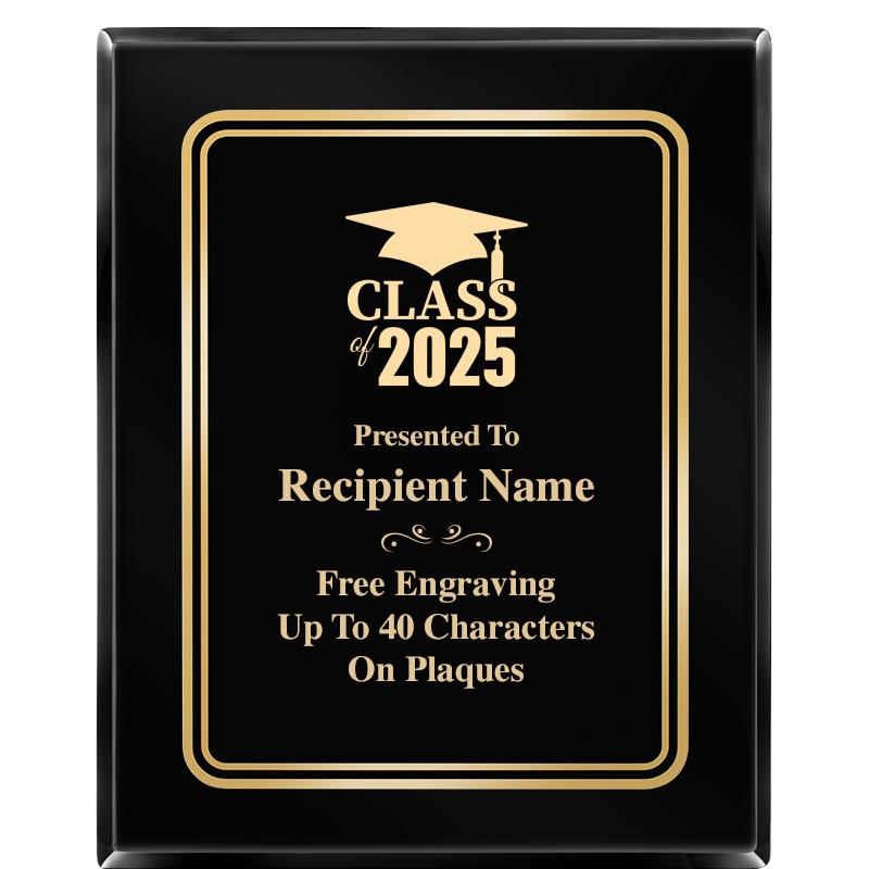 8" X 10" EBONY HERITAGE PLAQUE