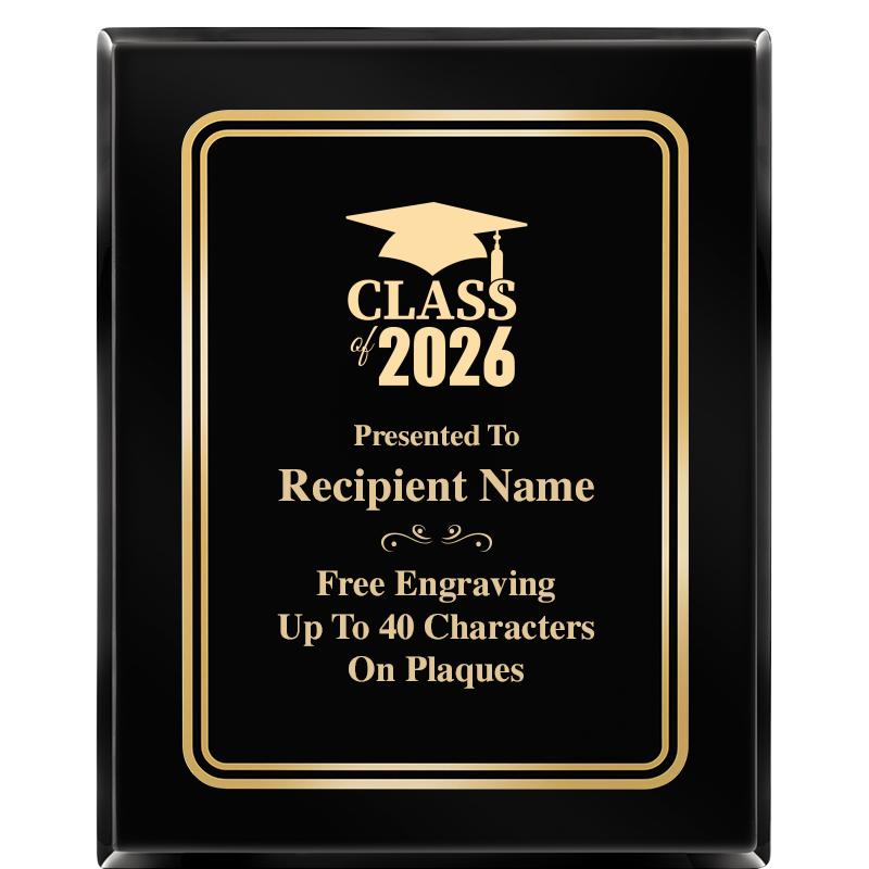 8" X 10" EBONY HERITAGE PLAQUE