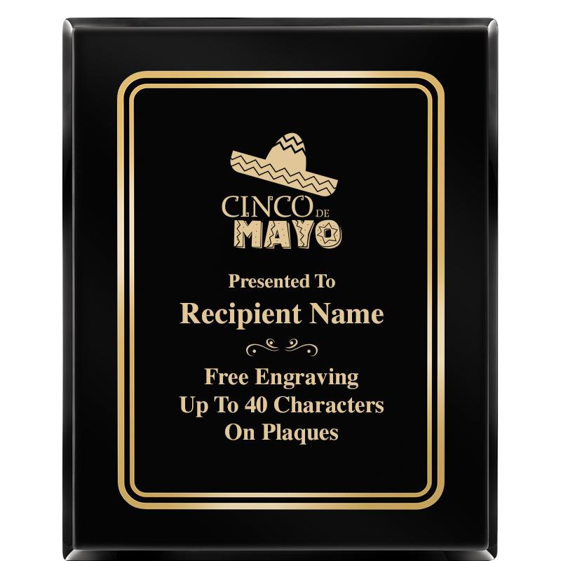 8" X 10" EBONY HERITAGE PLAQUE