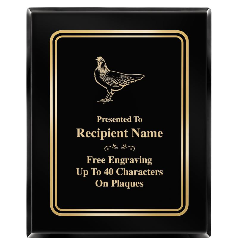 8" X 10" EBONY HERITAGE PLAQUE