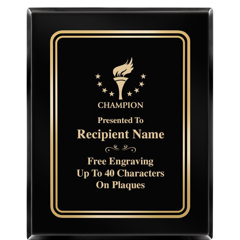 8" X 10" EBONY HERITAGE PLAQUE