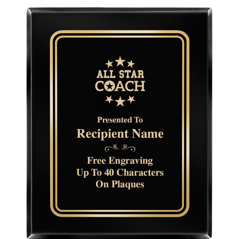 8" X 10" EBONY HERITAGE PLAQUE