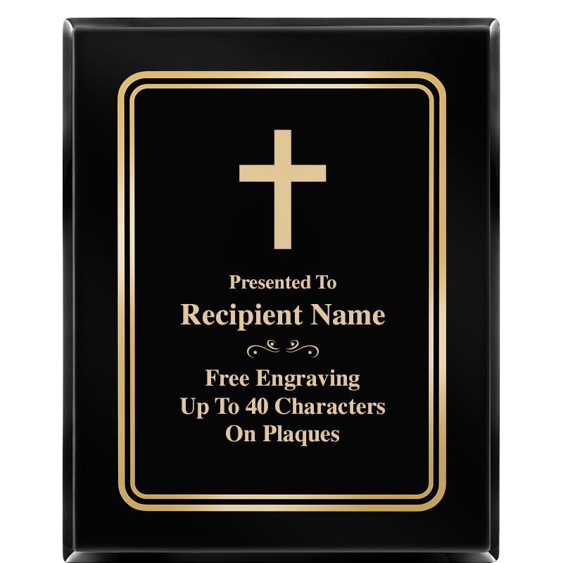 8" X 10" EBONY HERITAGE PLAQUE