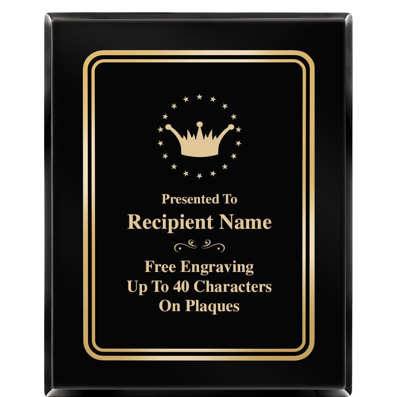 8" X 10" EBONY HERITAGE PLAQUE