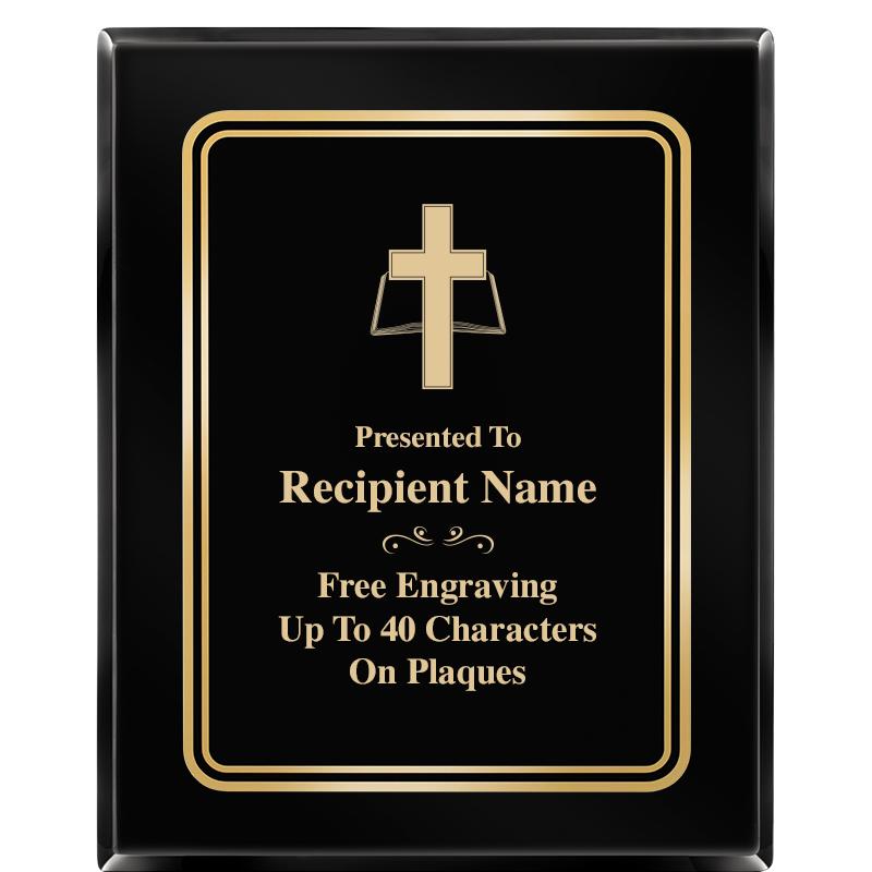 8" X 10" EBONY HERITAGE PLAQUE