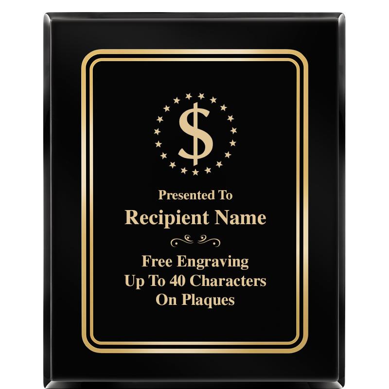 8" X 10" EBONY HERITAGE PLAQUE