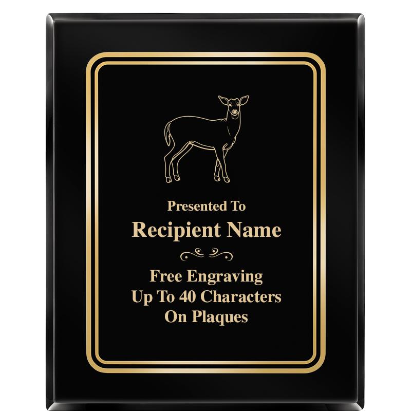 8" X 10" EBONY HERITAGE PLAQUE