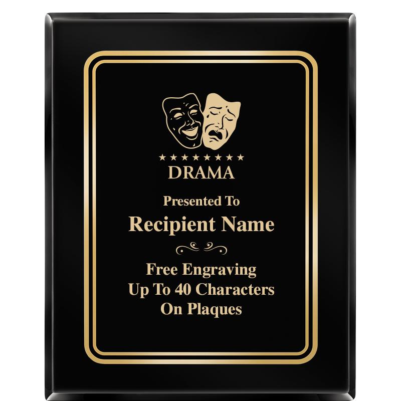 8" X 10" EBONY HERITAGE PLAQUE