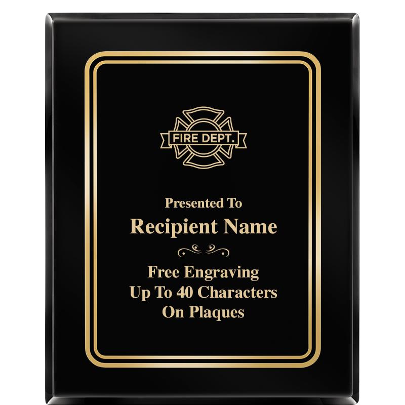 8" X 10" EBONY HERITAGE PLAQUE