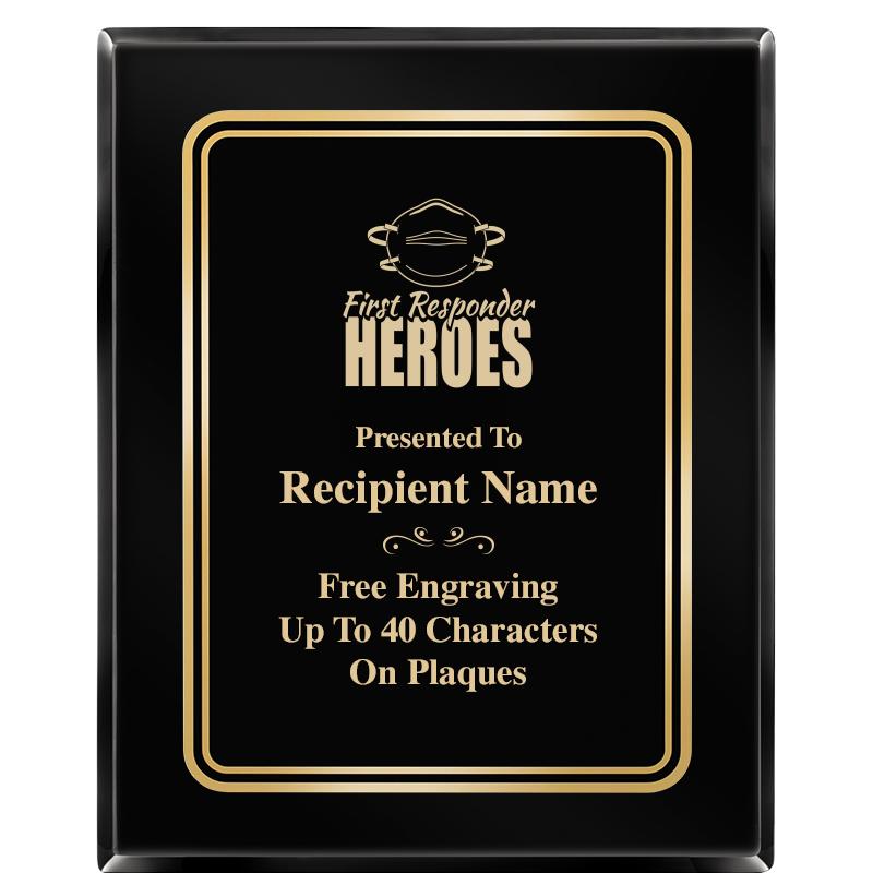 8" X 10" EBONY HERITAGE PLAQUE