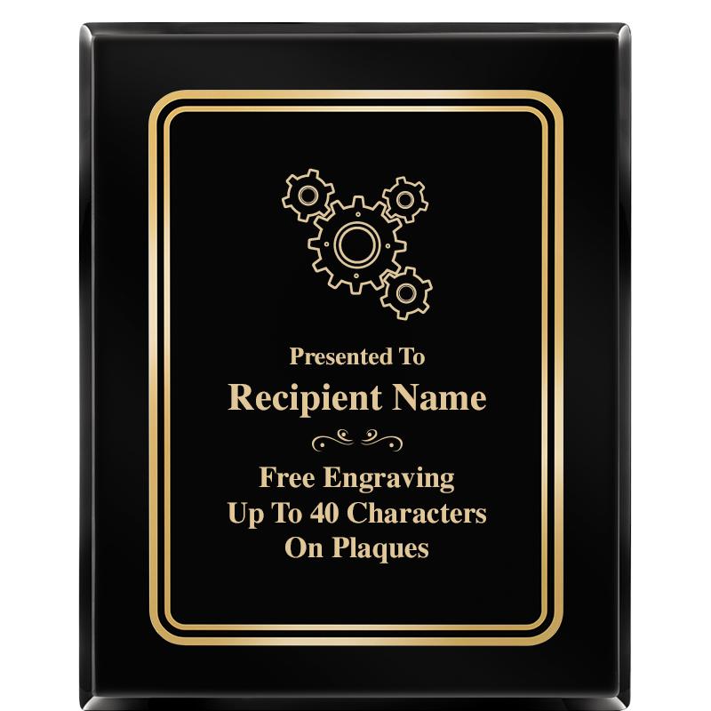 8" X 10" EBONY HERITAGE PLAQUE