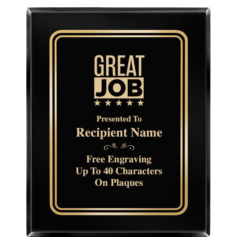 8" X 10" EBONY HERITAGE PLAQUE