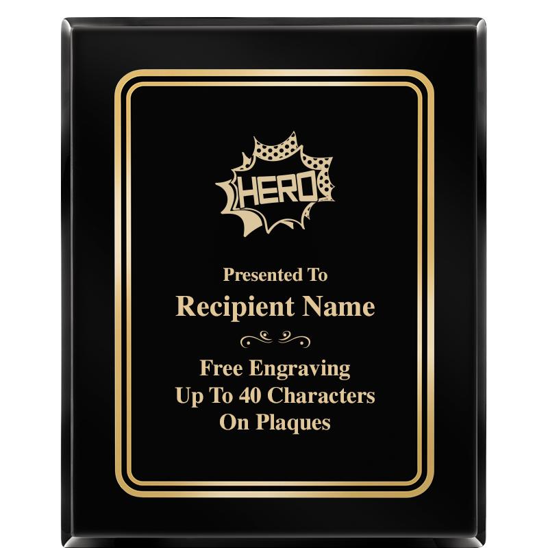 8" X 10" EBONY HERITAGE PLAQUE