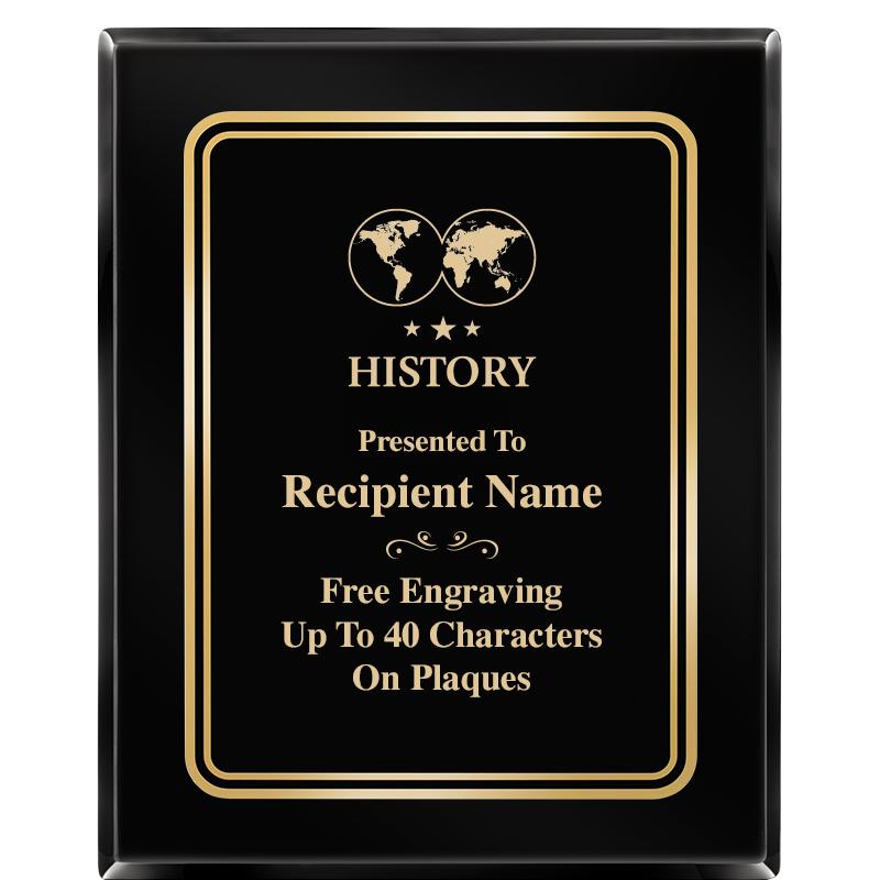 8" X 10" EBONY HERITAGE PLAQUE