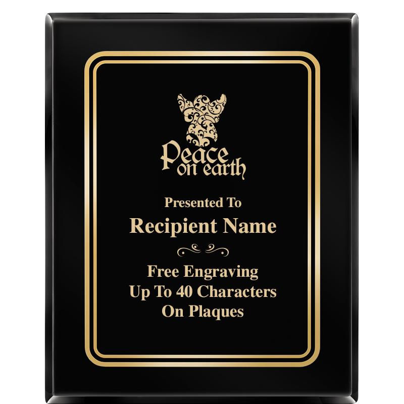 8" X 10" EBONY HERITAGE PLAQUE