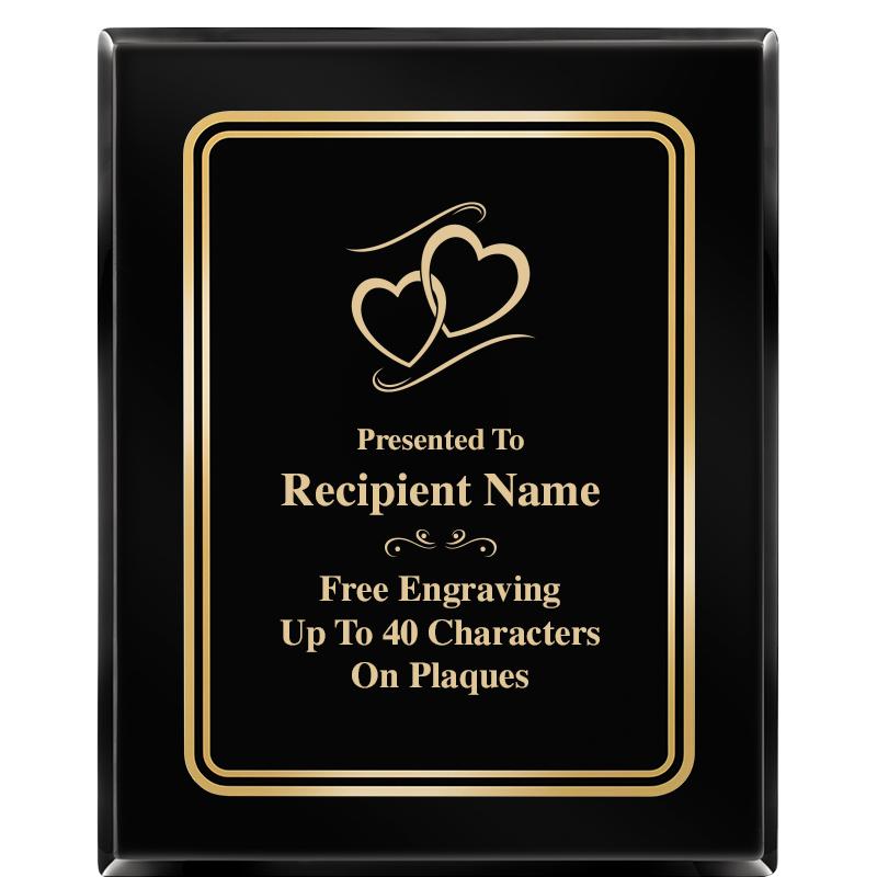 8" X 10" EBONY HERITAGE PLAQUE