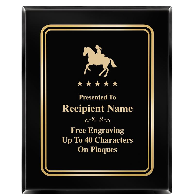 8" X 10" EBONY HERITAGE PLAQUE