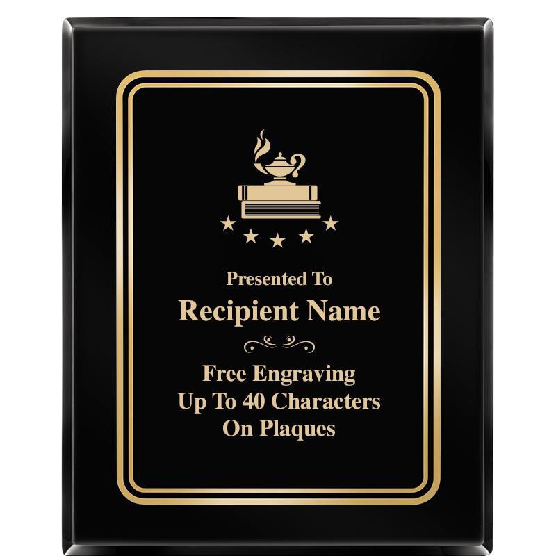 8" X 10" EBONY HERITAGE PLAQUE