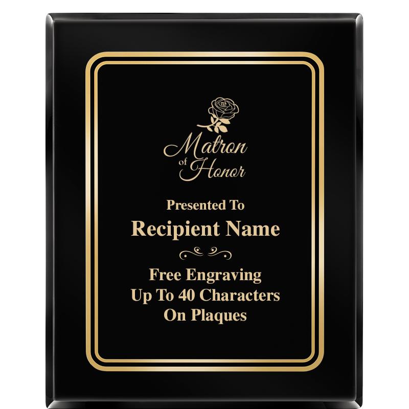 8" X 10" EBONY HERITAGE PLAQUE