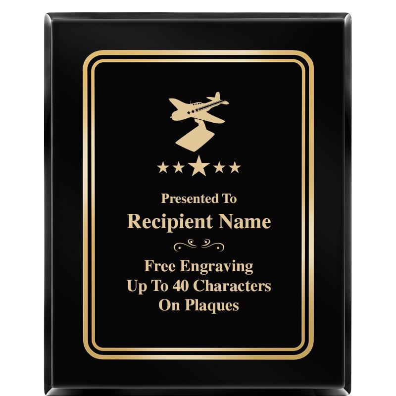 8" X 10" EBONY HERITAGE PLAQUE