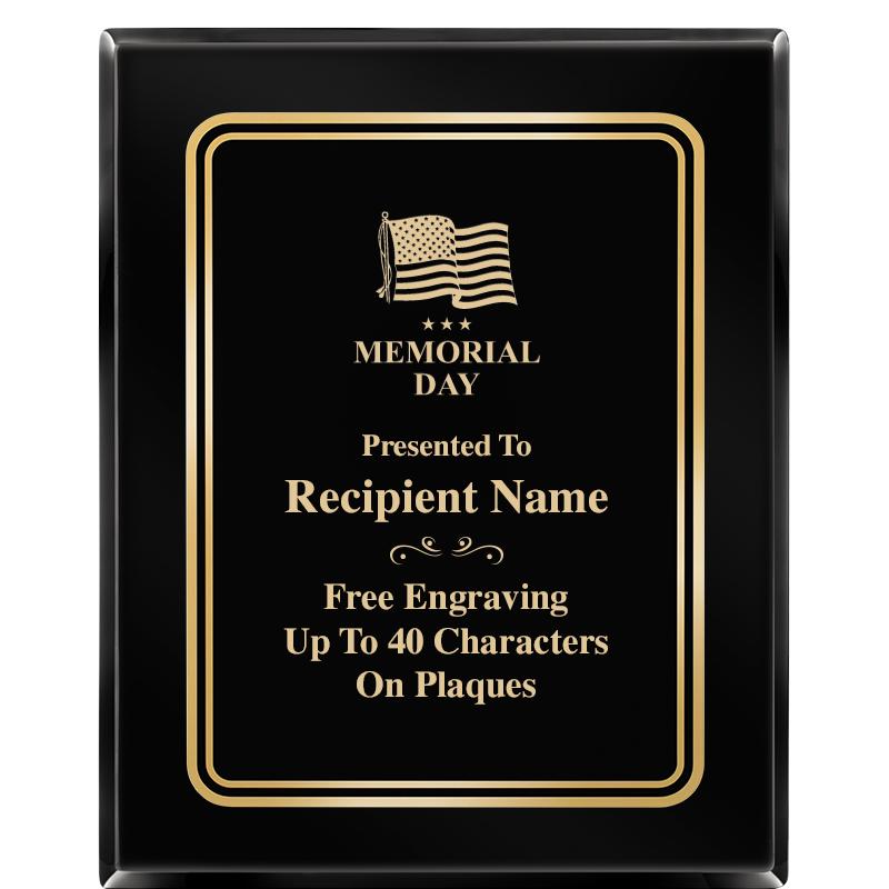 8" X 10" EBONY HERITAGE PLAQUE