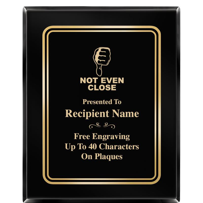 8" X 10" EBONY HERITAGE PLAQUE