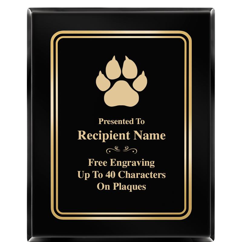 8" X 10" EBONY HERITAGE PLAQUE