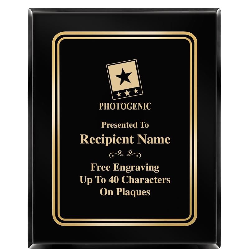 8" X 10" EBONY HERITAGE PLAQUE