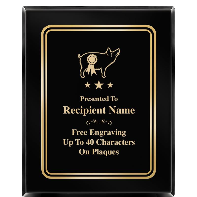 8" X 10" EBONY HERITAGE PLAQUE