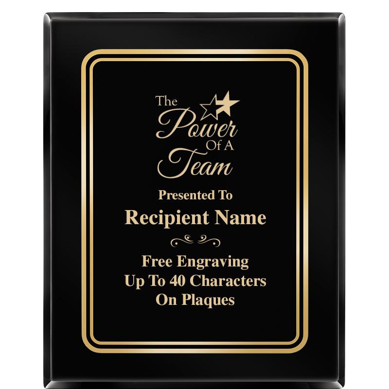 8" X 10" EBONY HERITAGE PLAQUE