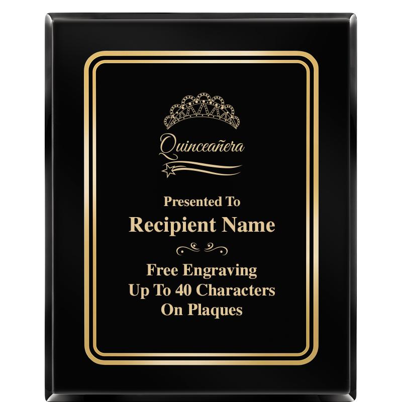 8" X 10" EBONY HERITAGE PLAQUE