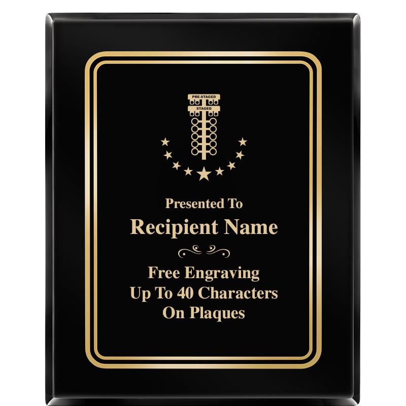 8" X 10" EBONY HERITAGE PLAQUE