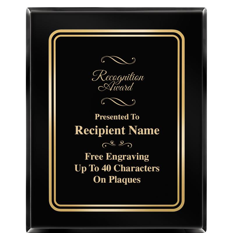 8" X 10" EBONY HERITAGE PLAQUE