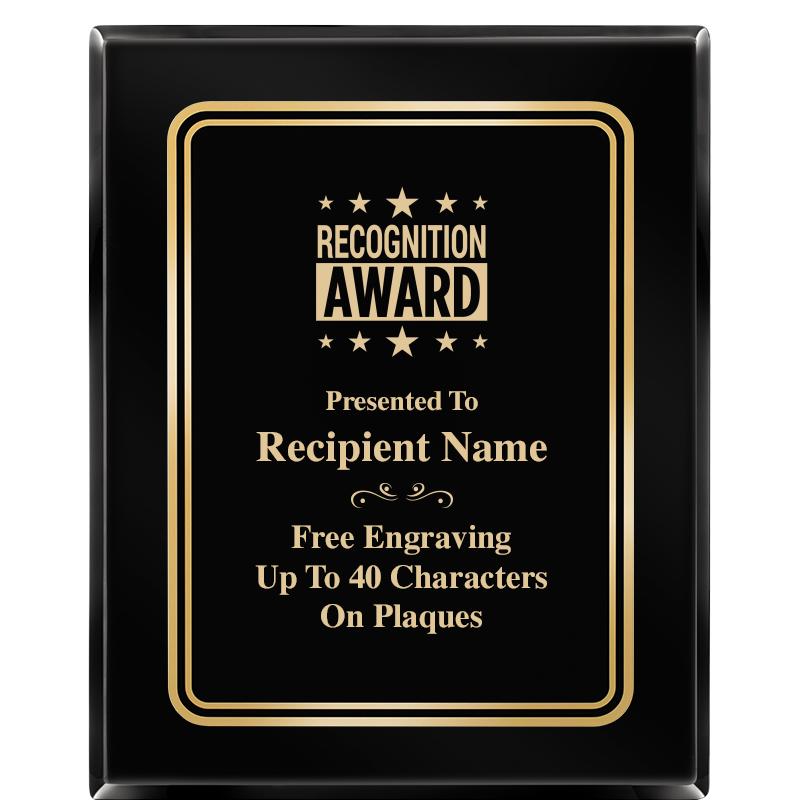 8" X 10" EBONY HERITAGE PLAQUE