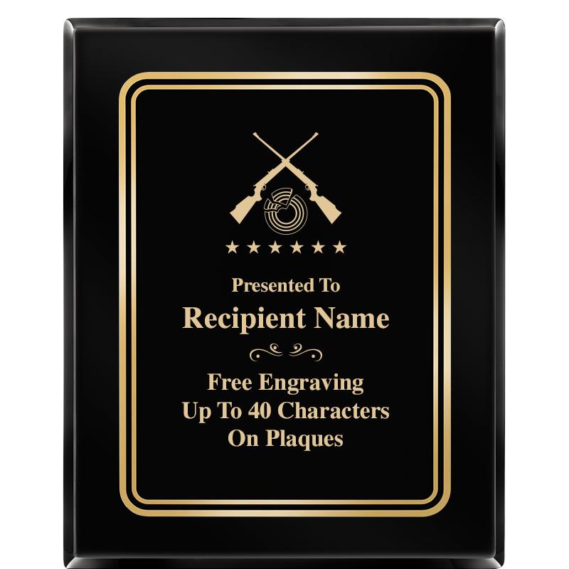 8" X 10" EBONY HERITAGE PLAQUE