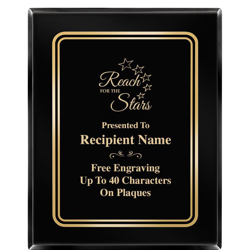 8" X 10" EBONY HERITAGE PLAQUE