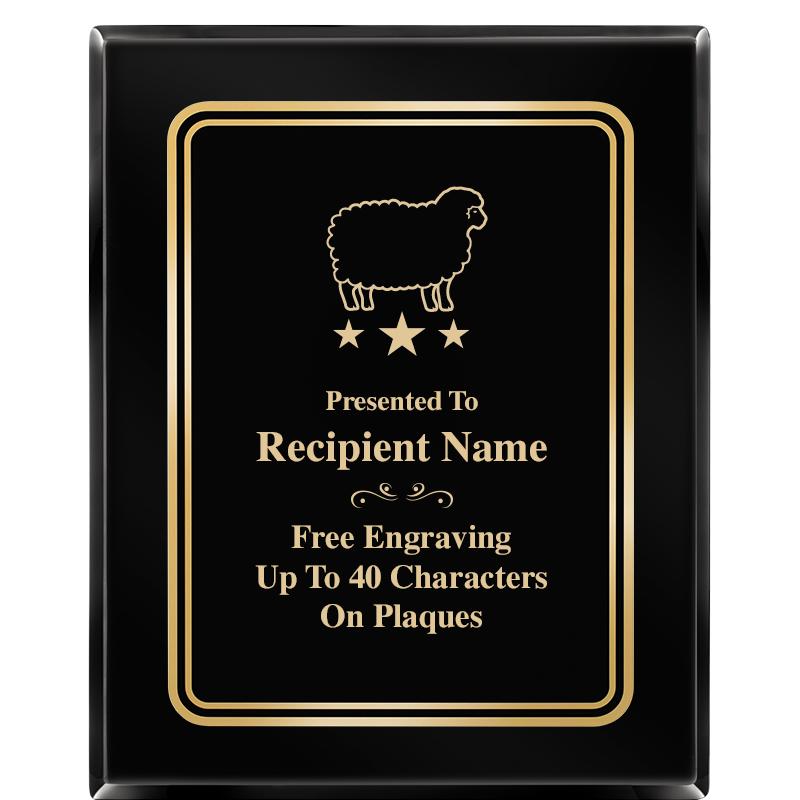 8" X 10" EBONY HERITAGE PLAQUE