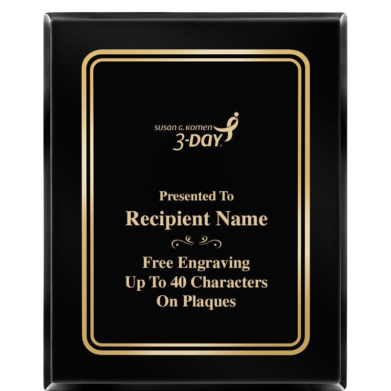 8" X 10" EBONY HERITAGE PLAQUE