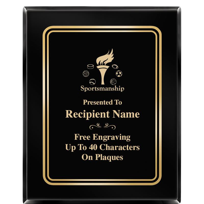 8" X 10" EBONY HERITAGE PLAQUE