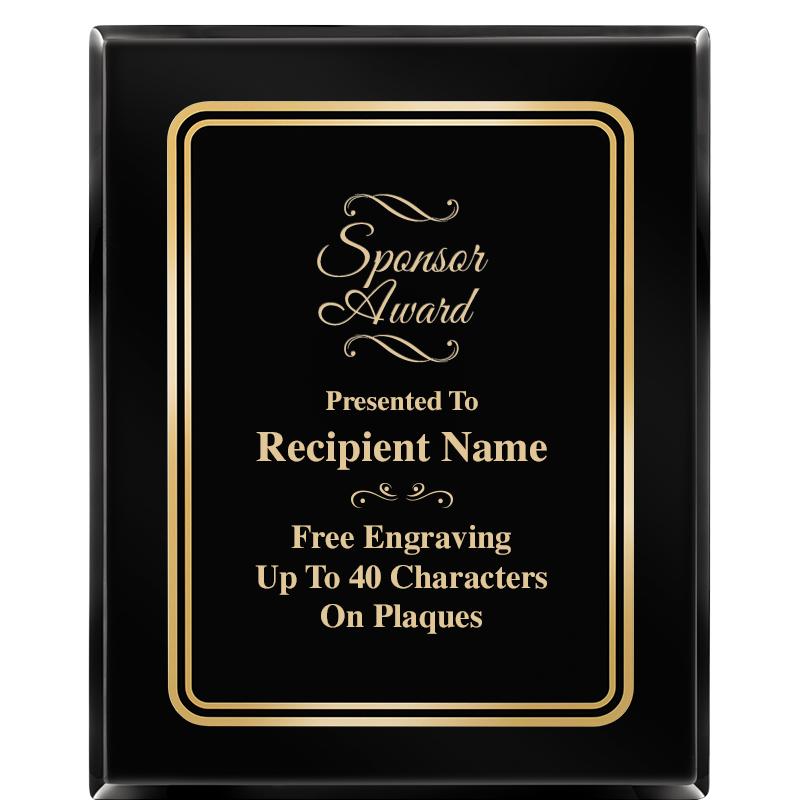 8" X 10" EBONY HERITAGE PLAQUE