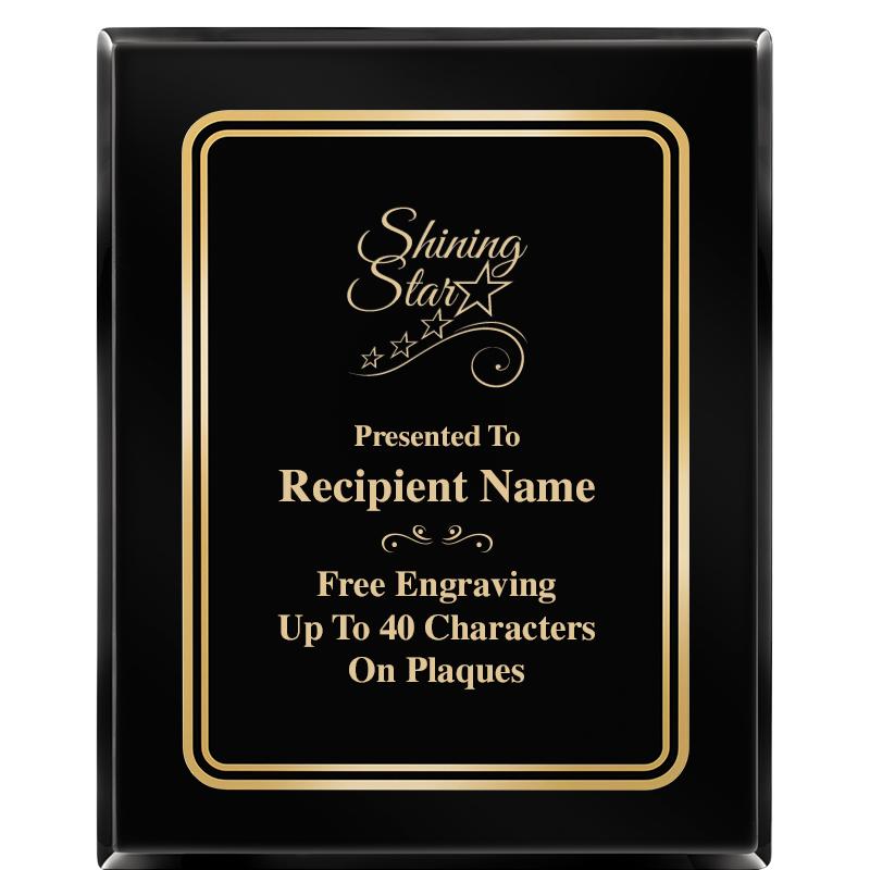 8" X 10" EBONY HERITAGE PLAQUE